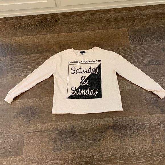 Rampage- sweatshirt white black size small - Picture 4 of 4